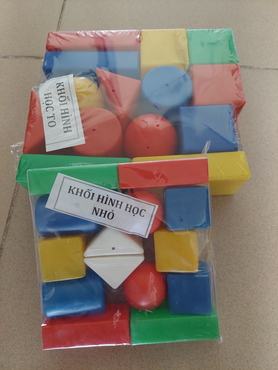 khối hình học nhựa