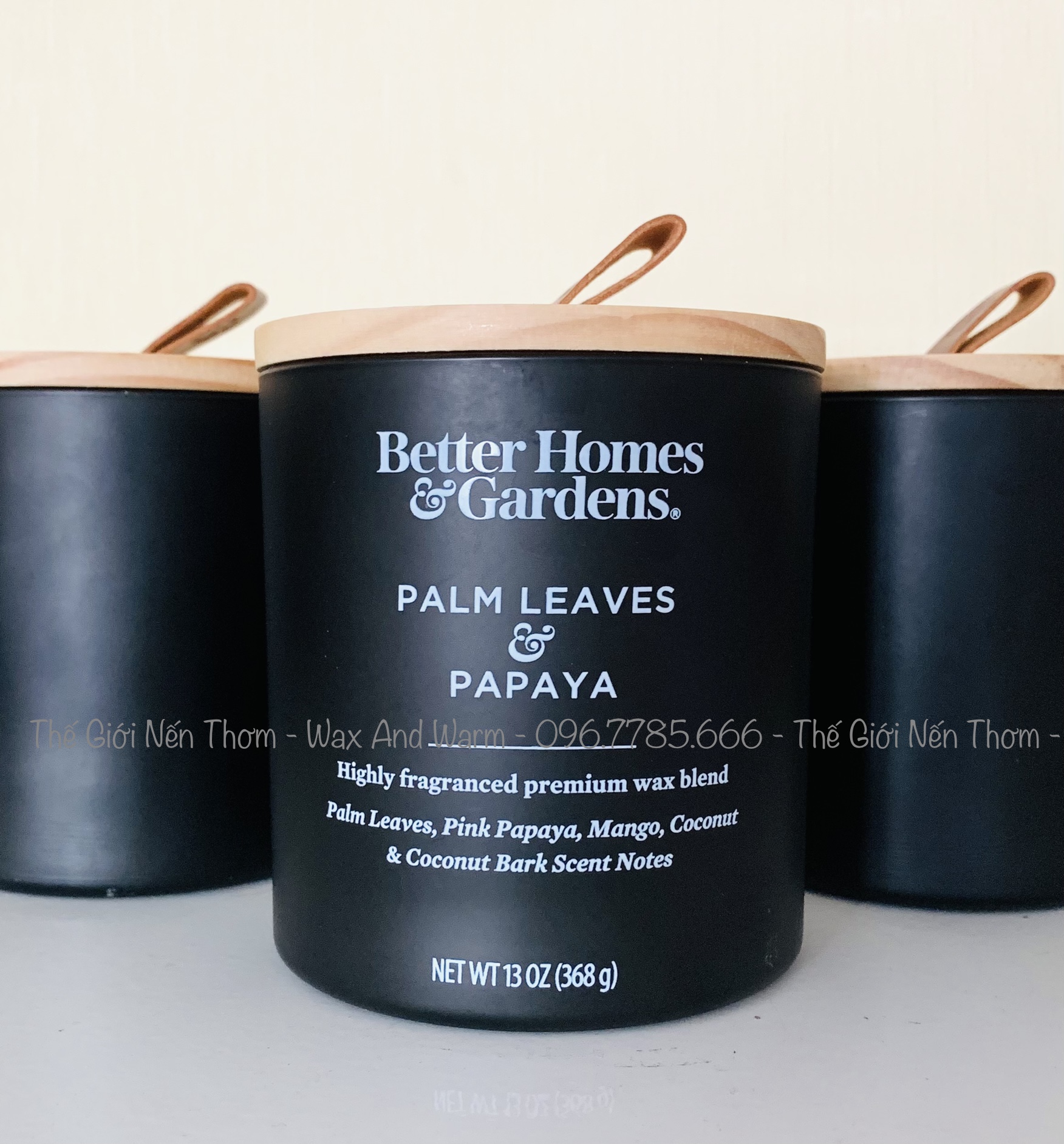 Nến thơm BETTER HOMES & GARDENS 368gr 13oz bấc gỗ 9 mùi