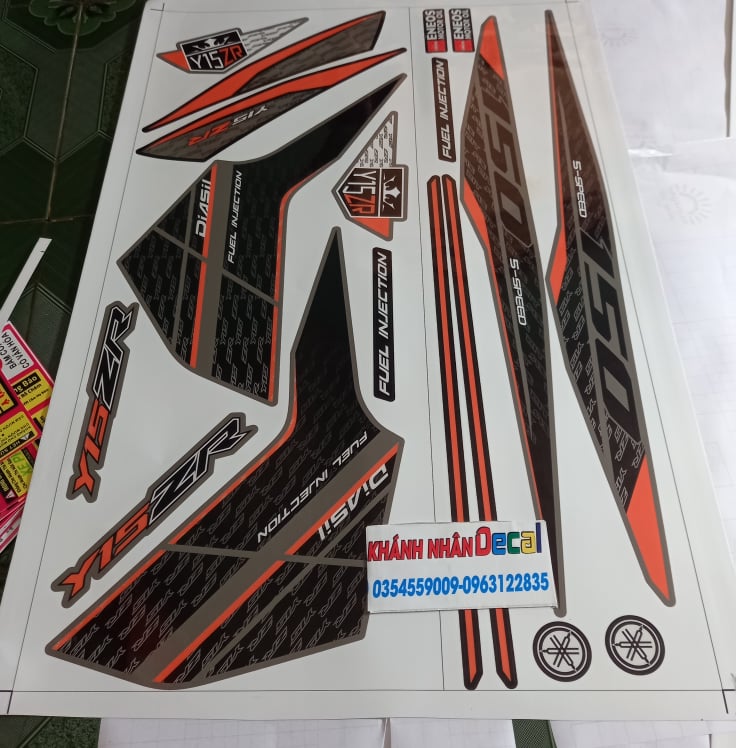 tem rời ex 150 y15zr cam đen
