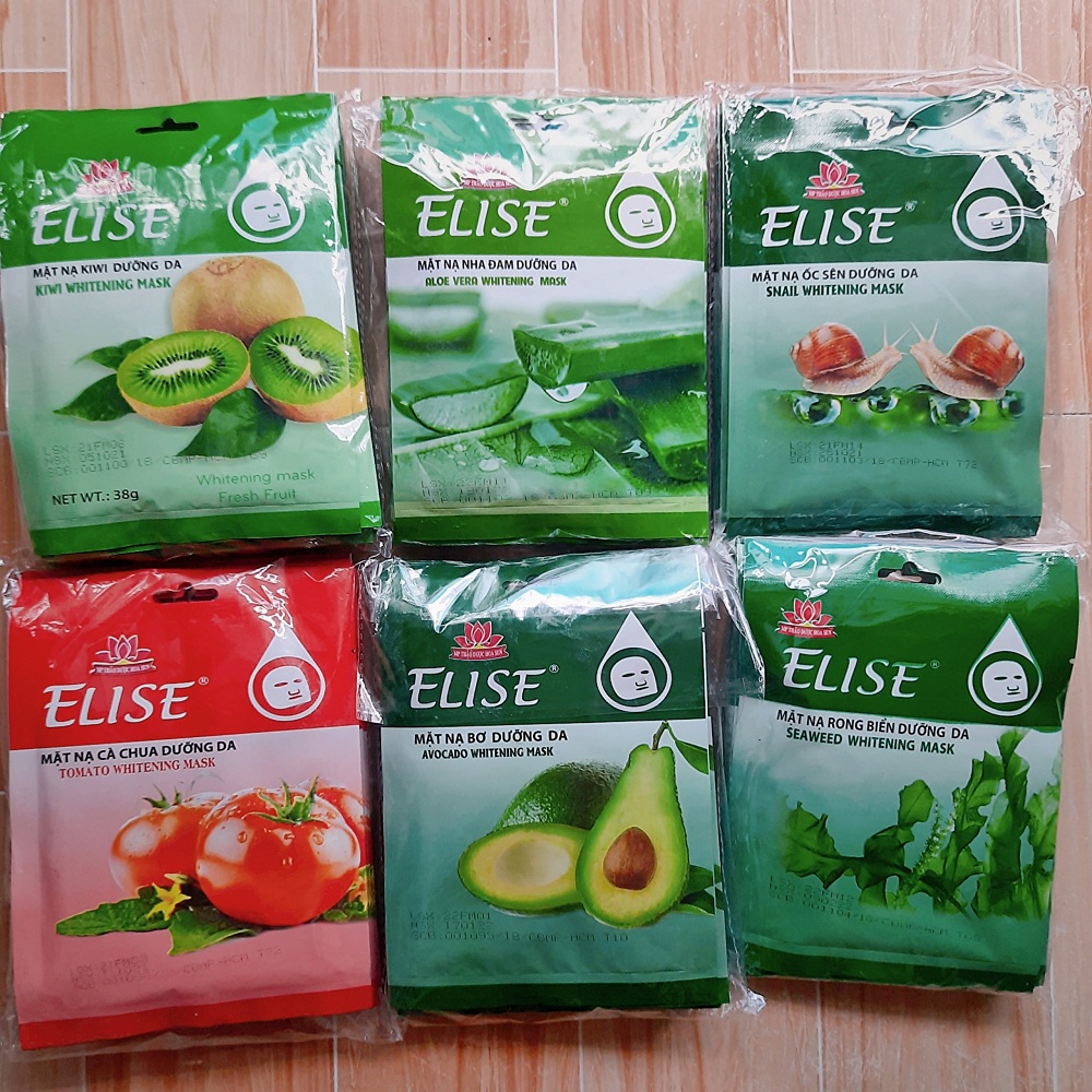 [10 MIẾNG MẶT NẠ] Mặt Nạ Dưỡng Da Elise Trắng Mịn Sáng Da