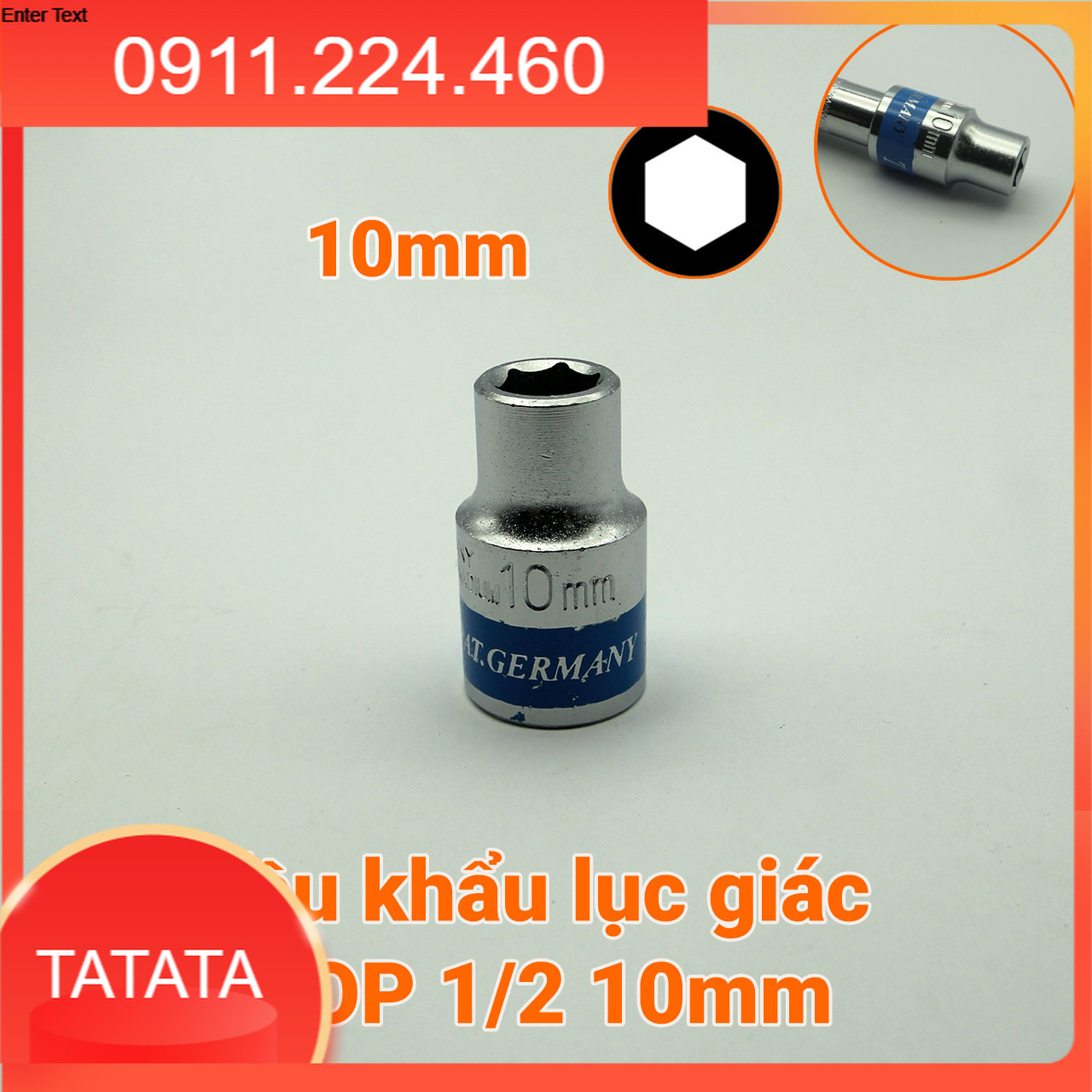 Đầu tuýp lục giác ngắn 1/2 top các cỡ