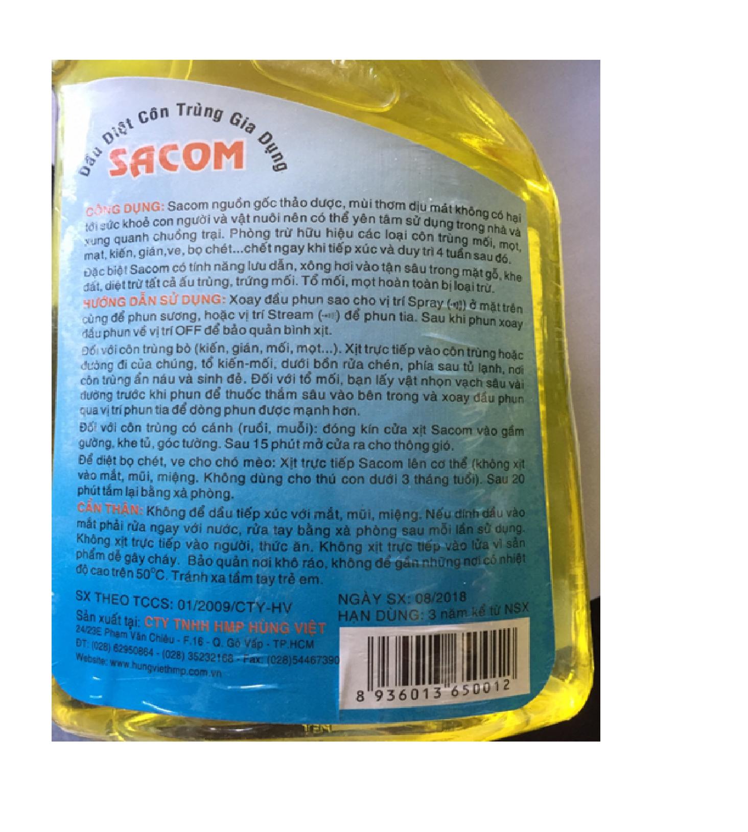 Dầu diệt côn trùng Gia Dụng 630ml
