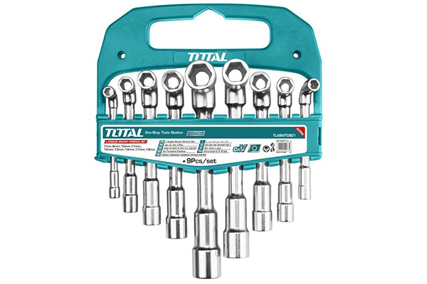 Bộ 9 chìa vặn góc L (đồng điếu) TOTAL TLASWT0901