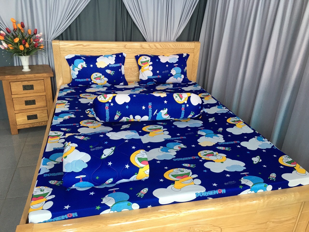 drap thun hàn mát lạnh- drap giường-grap cao cấp