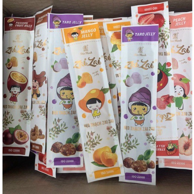 Thạch zai zai túi 1kg - zai zai thanh dài - hàng công ty Đức Hạnh