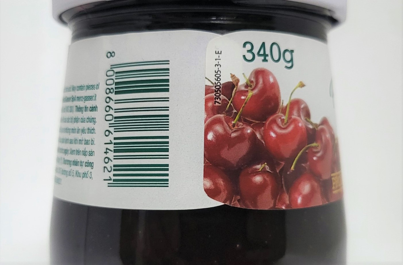 [Lọ 340g – CHERRY ] MỨT QUẢ ANH ĐÀO [Italia] MENZ & GASSER Cherry Jam