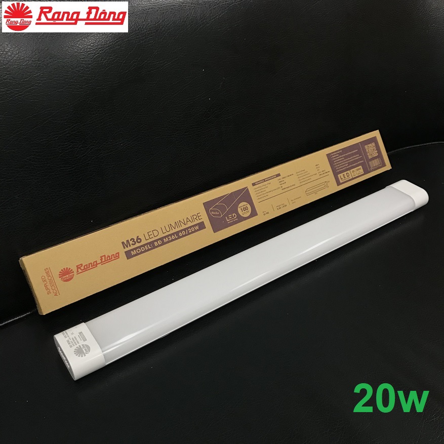 Bộ đèn led M36 20w Rạng Đông tuýp thanh