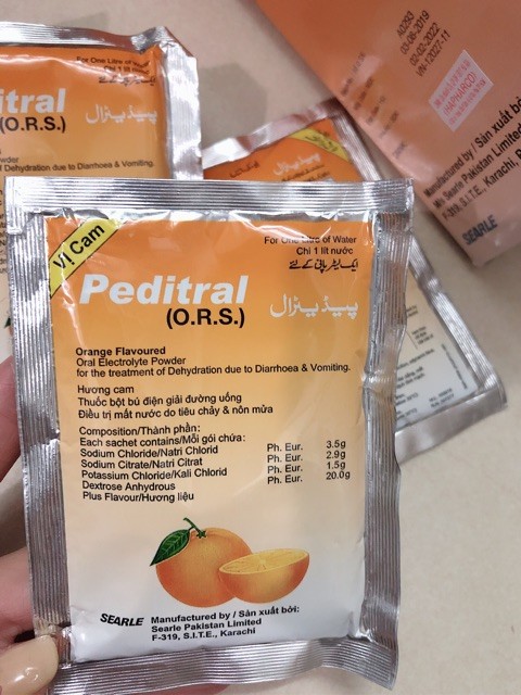 Bột pha uống Oresol - Peditral vị cam