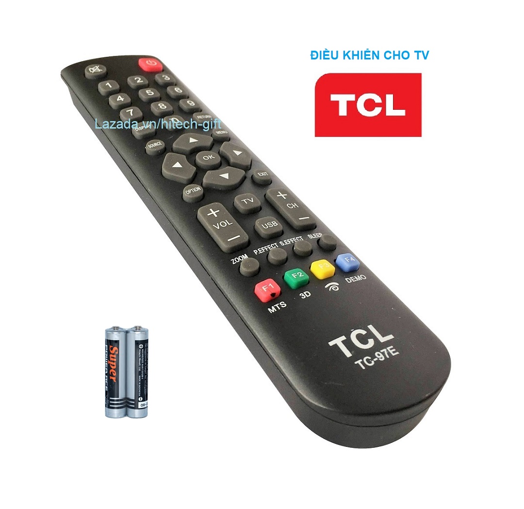Remote điều khiển tivi tcl tv lcd, led tc-97e kèm pin