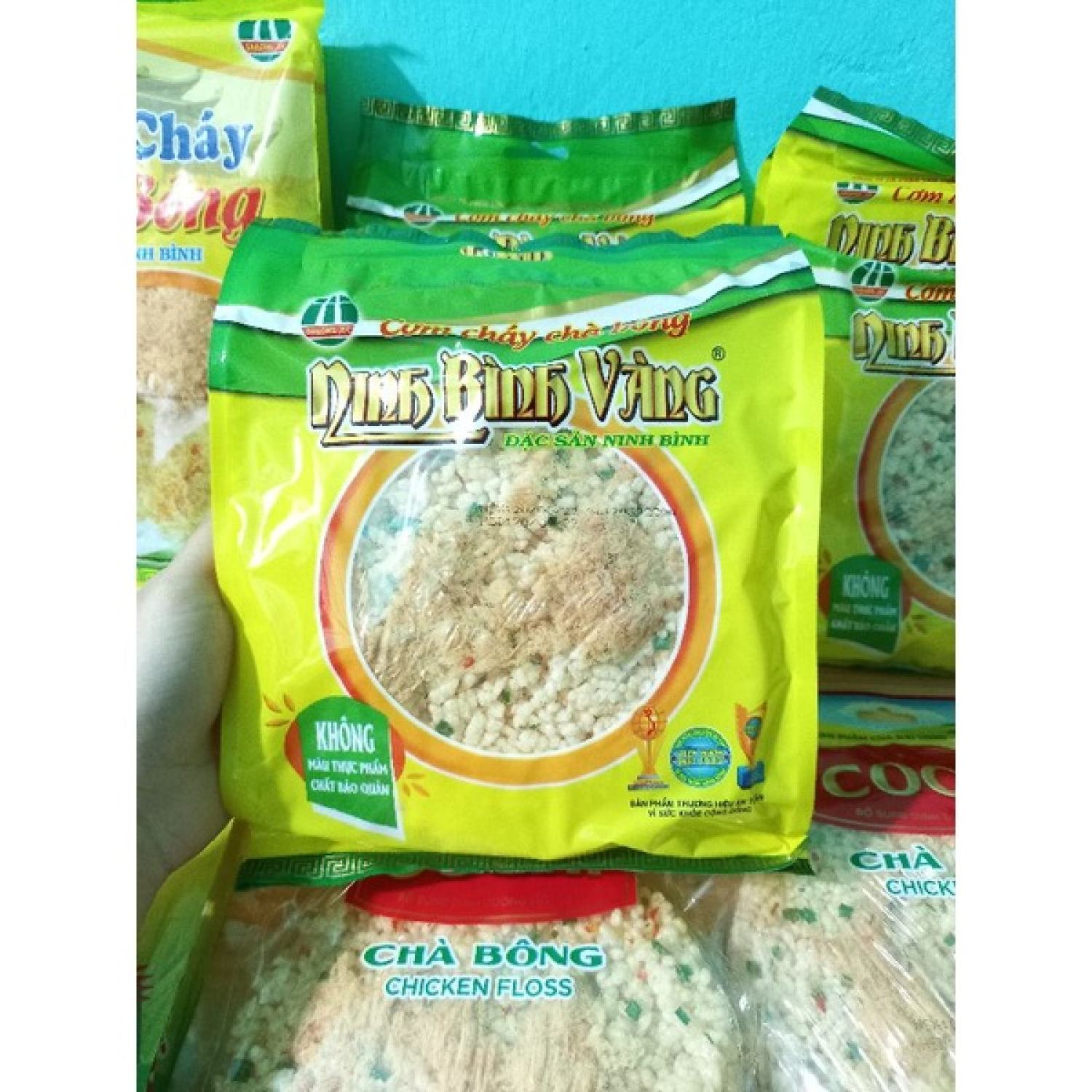 Cơm cháy chà bông Ninh Bình Vàng tròn (130g và 65g)