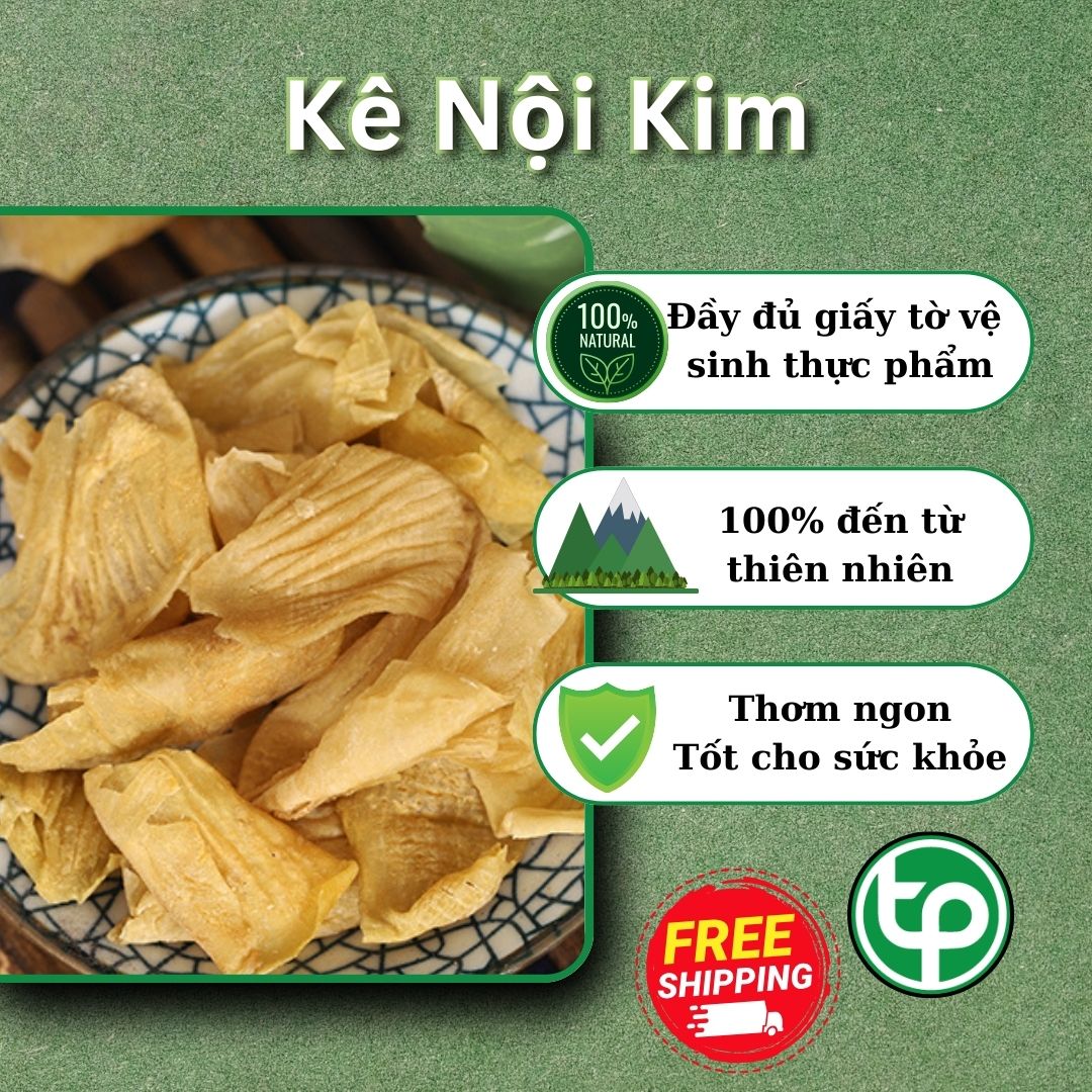 (Mề gà sấy khô) Kê nội kim túi lớn loại 1kg - Thảo Dược Tấn Phát - Chuyên dùng để sắc nước uống hỗ trợ cải thiện sức khoẻ