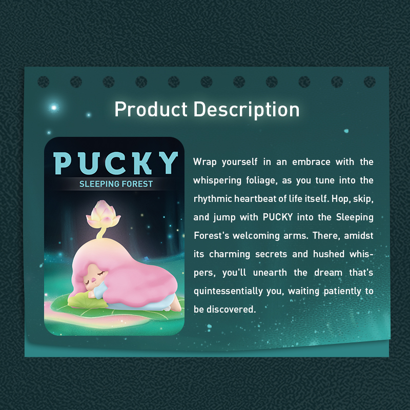 POP MART PUCKY Sleeping Forest Series Figures Blind Box