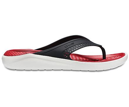 Dép xỏ ngón Crocs LiteRide siêu êm (Đỏ/trắng)