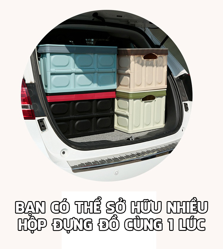 56l luxury high quality pp Trunk Organizer foldable storage box