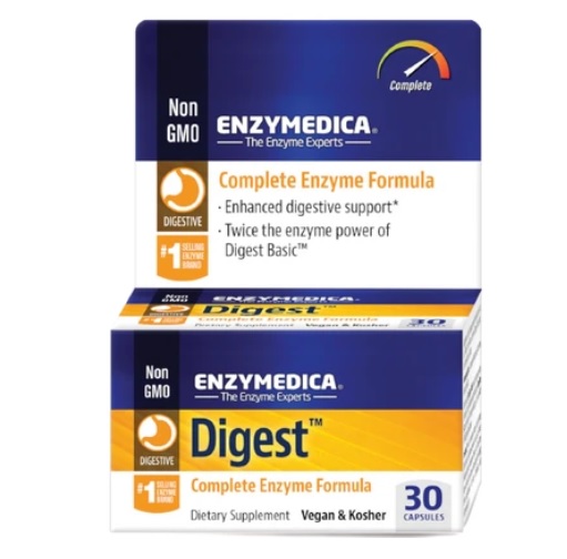 Thúc đẩy hệ tiêu hóa, giúp cơ thể hấp thụ chất tốt hơn (HSD: 01/2024) giảm đầy bụng, khó tiêu Enzymedica Digest Basic