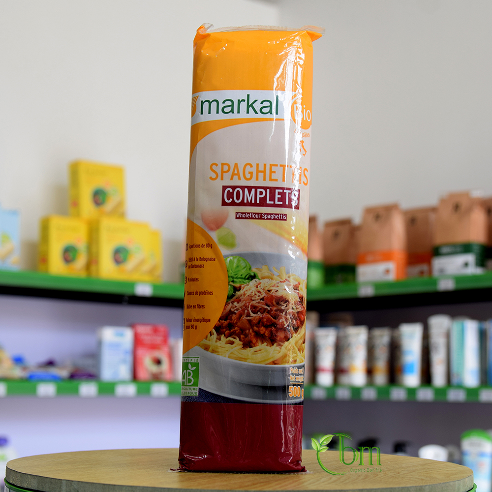 Mì Spaghetti bán Lứt/Lứt hữu cơ Markal/DMbio 500G