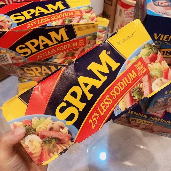 Thịt Hộp Spam 25% Less Sodium Mỹ 340g