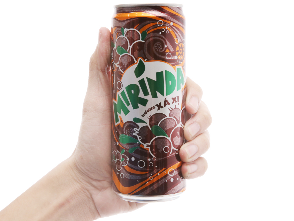 Combo 6 Lon Mirinda Xá Xị 330ml