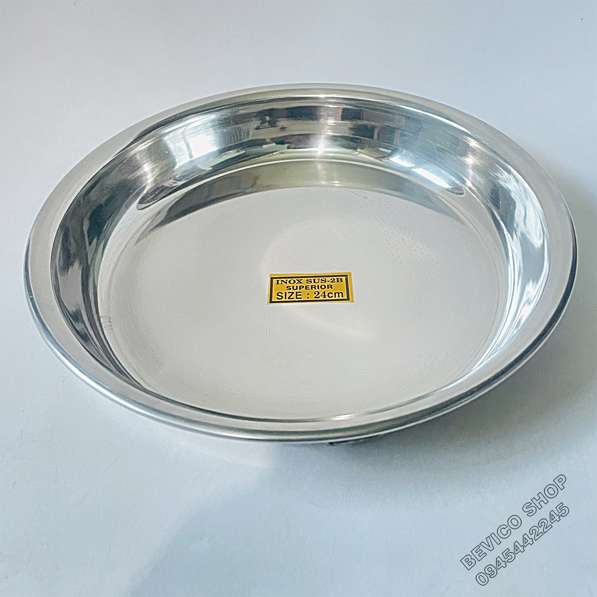 Khay inox 304 tròn | Bơ inox ( 4 size: 20cm, 24cm, 28cm, 30cm, 32cm, 34cm)