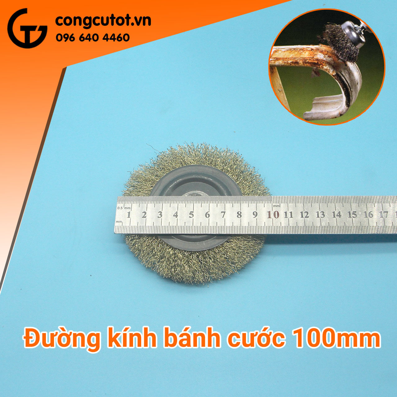 Đĩa đánh rỉ sắt mạ đồng