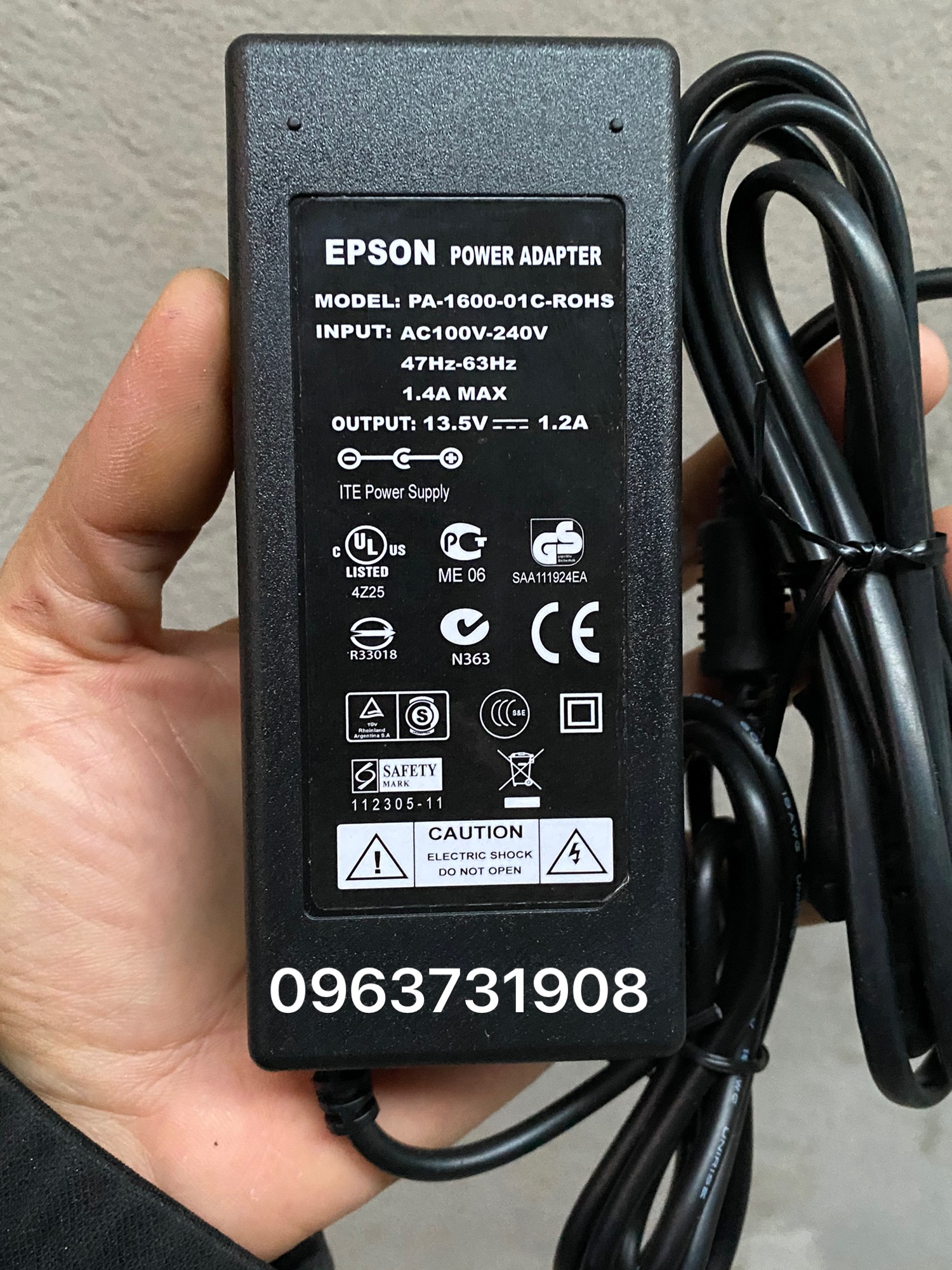 Adapter sạc loa kéo DC 13.5V hàng cao cấp