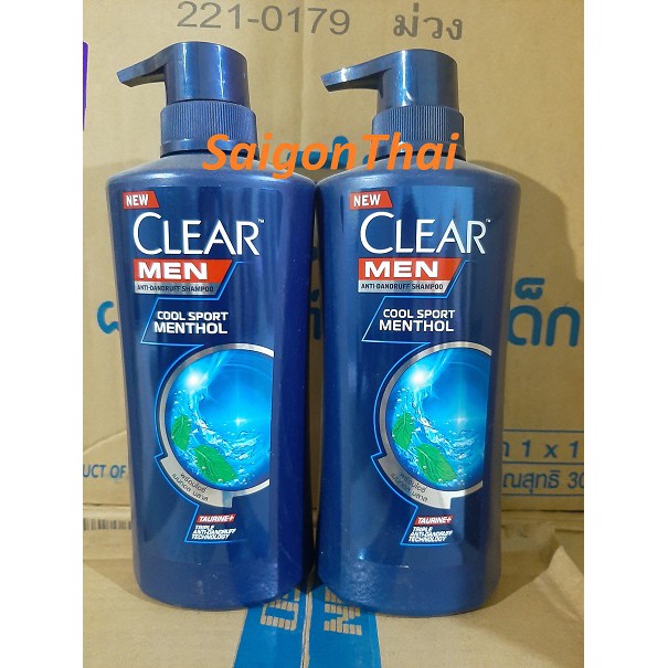 (KTT) Dầu gội Clear Men Bạc Hà 400ml - Thái Lan