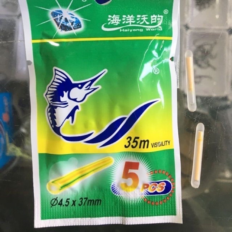 Phao đèn bẻ dùng cho câu đêm 5 bóng/1 túi