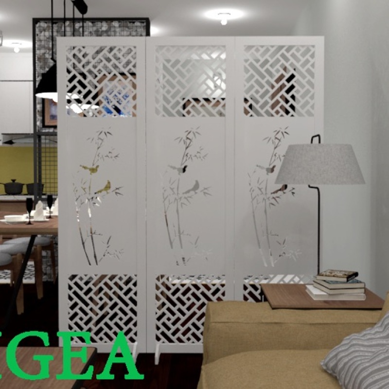 3 cánh Bình phong cây trúc thương hiệu IGEA