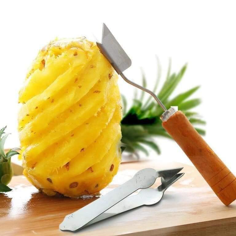 Dao gọt mắt dứa, mắt thơm siêu nhanh cán gỗ