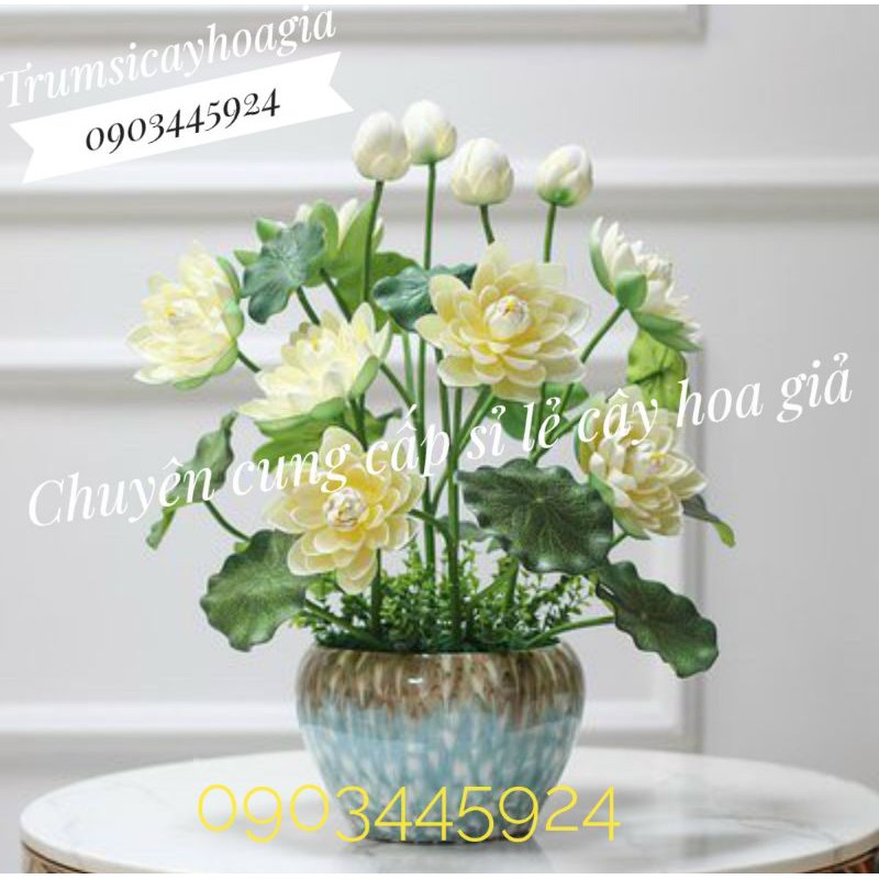 Cành sen xốp cao cấp dài 105cm- Hoa giả