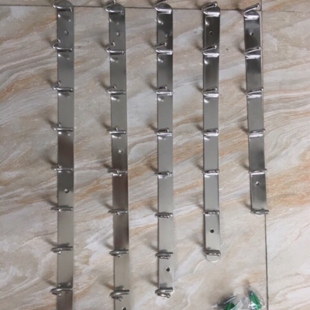[HCM]Móc treo quần áo inox 8 móc ( Không gỉ sét )