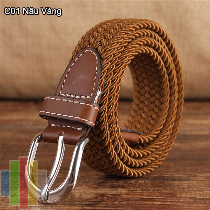 Thắt lưng vải dù co giãn nữ bản nhỏ kc24