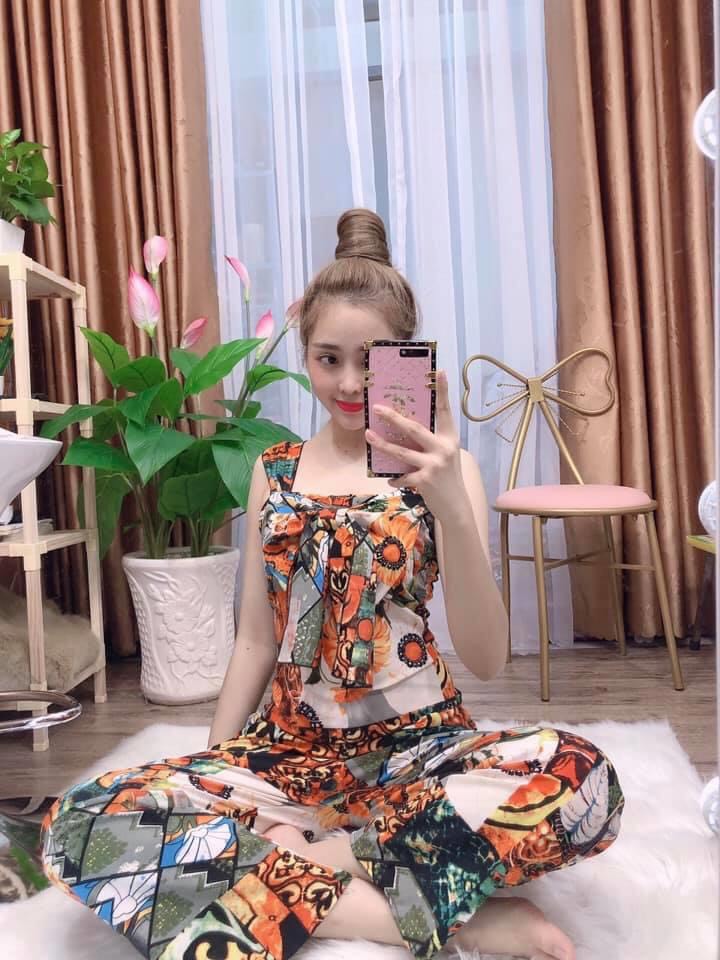 [HCM]Set bộ  thổ cẩm cột nơ - MTB
