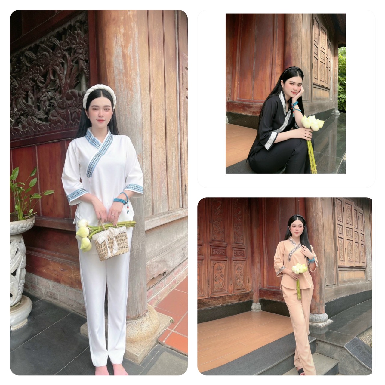 ĐỒ LAM ĐI CHÙA, ĐỒ THỜI TRANG,ĐỒ LAM THIẾT KẾ