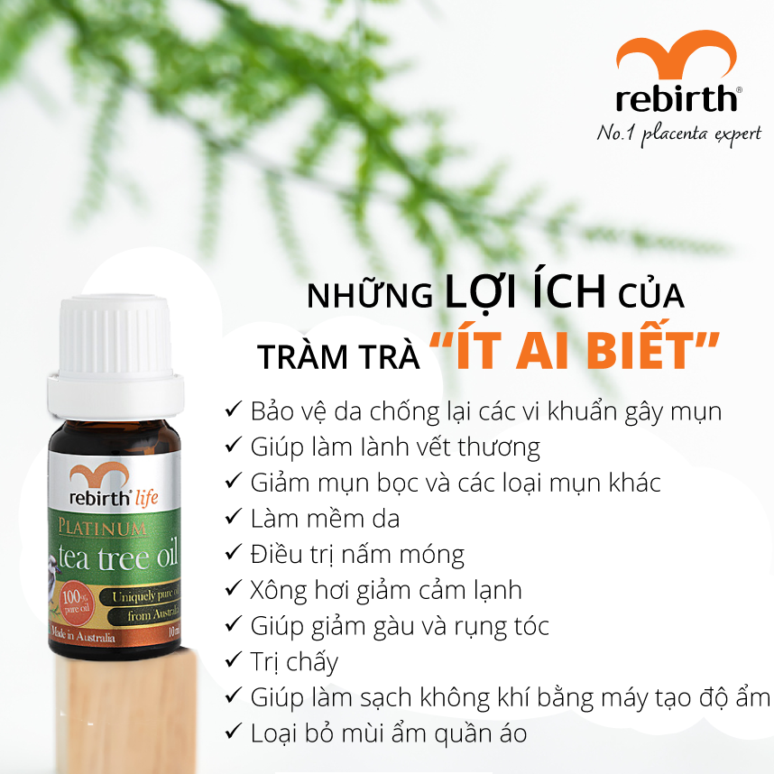 Tinh Dầu Tràm Trà Rebirth 10ml