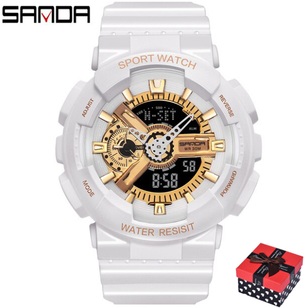 Đồng hồ Nữ thể thao SANDA 292, Chạy 2 Máy Cao Cấp Của Nhật, Chống Nước Rất Tốt bán chạy
