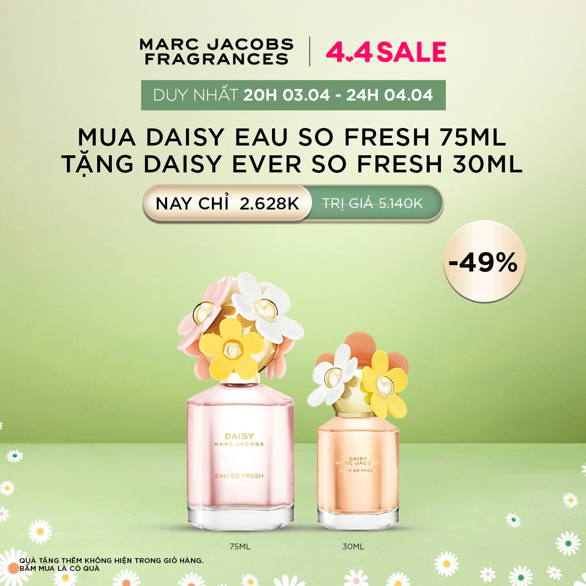 Nước hoa Nữ Marc Jacobs DAISY Eau so Fresh EDT 75ml
