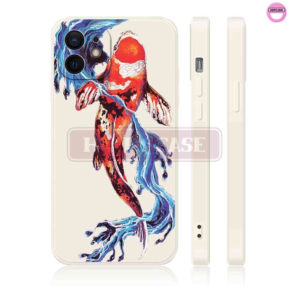 Ốp iPhone SN2182 Hình Cá Sóng Nhật Chống Sốc iPhone Happy Case
