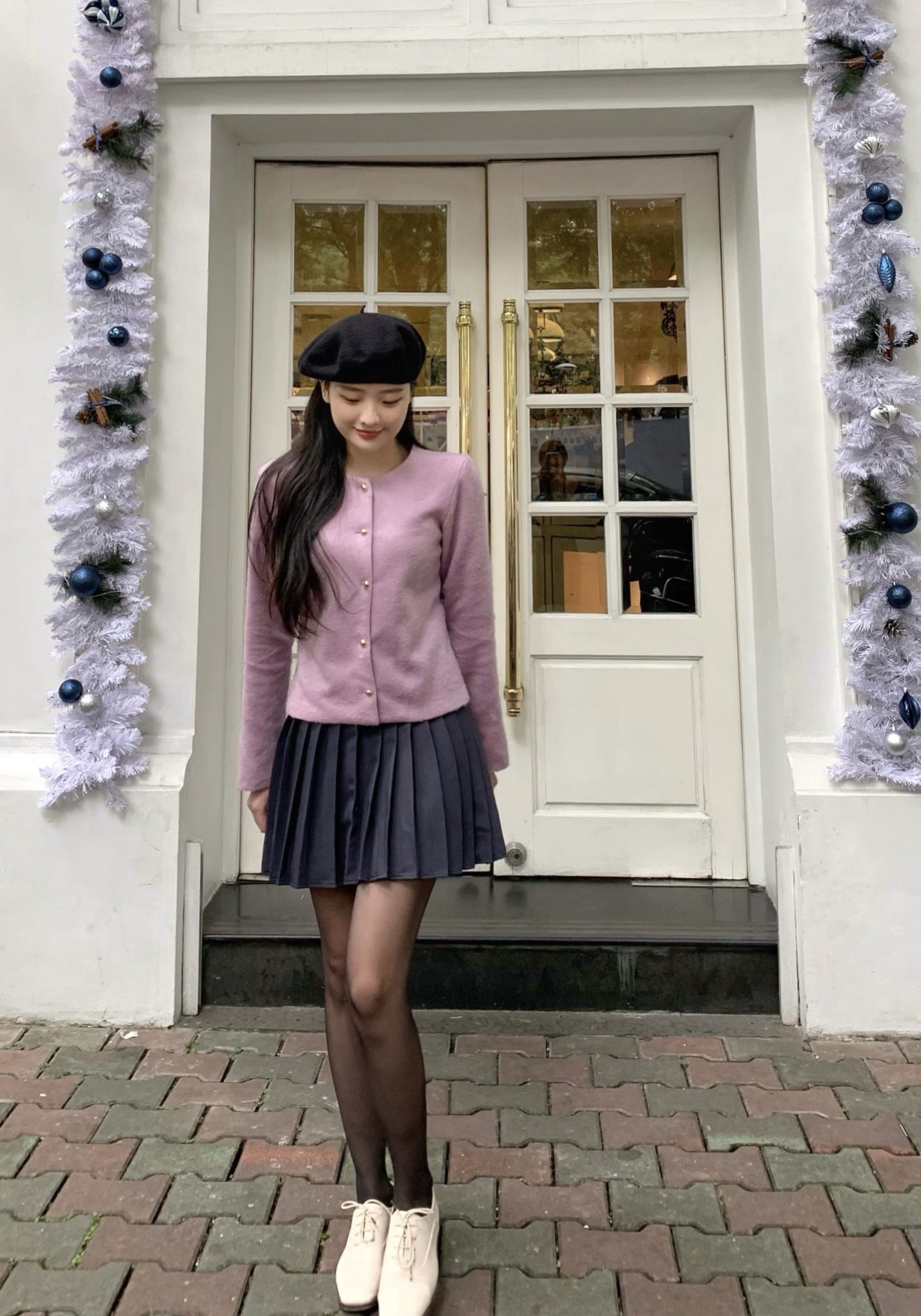 Áo Khoác Lông - Ruffle Blouse