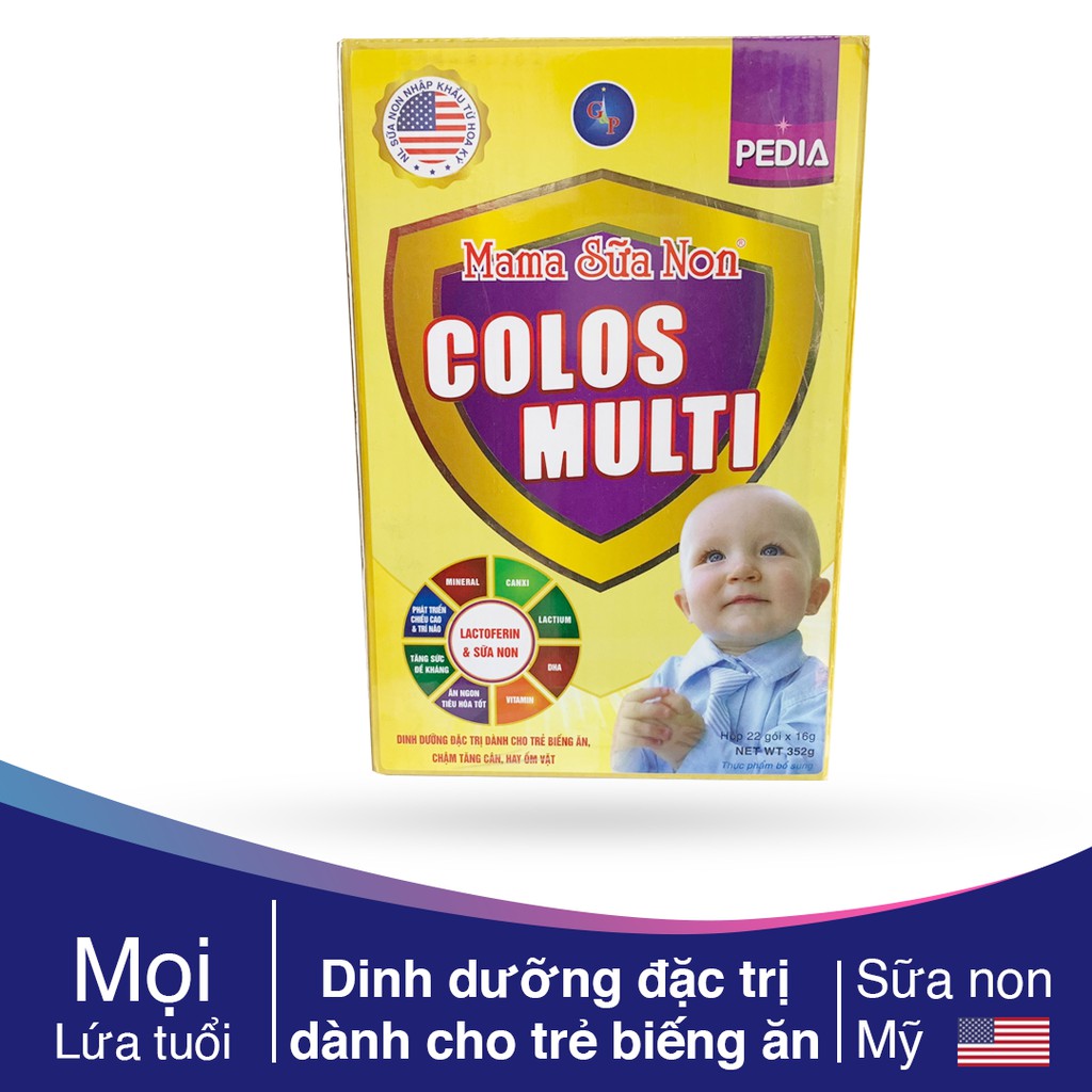 Mama Sữa Non Colos Multi Pedia ( hộp 352g)