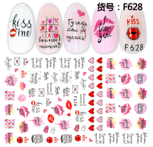STICKER DÁN MÓNG HÌNH MÔI