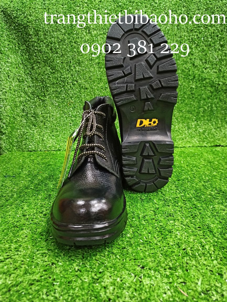 Giày bảo hộ lao động lao động DH-group cao cổ da sần