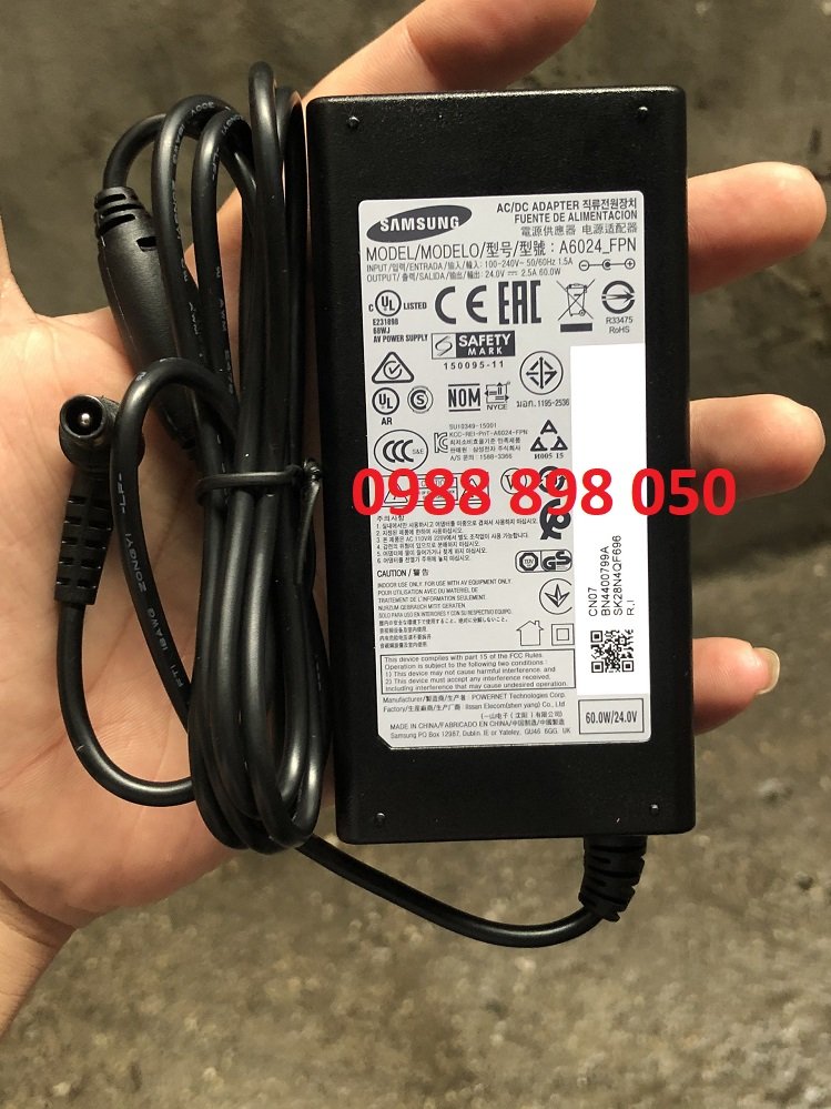 Adapter 24V 2.5A 60W Samsung A6024 FPN For Samsung Soundbar HW-H550 HW-E550 Speaker Connector Size 6.5mm x 4.4mm