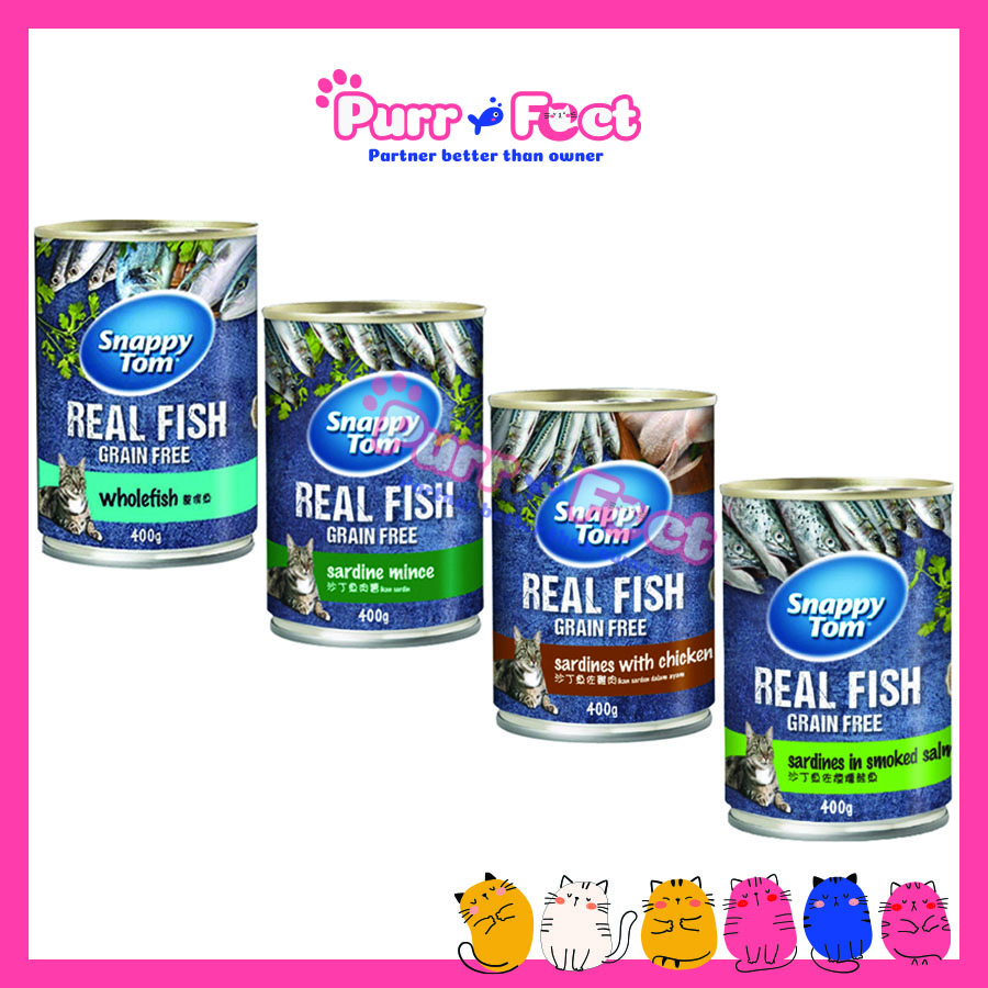 Pate Snappy Tom Lon 400g Real Fish - Pate Cho Mèo Snappy Tom Từ Cá ...