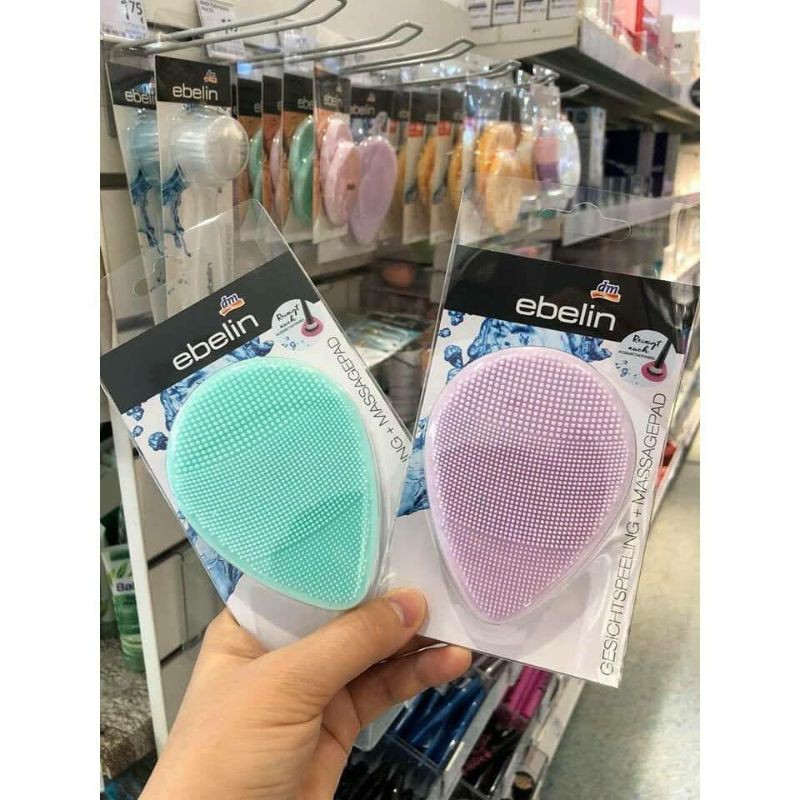 [HCM]Miếng rửa mặt Silicon EBELIN- Đức