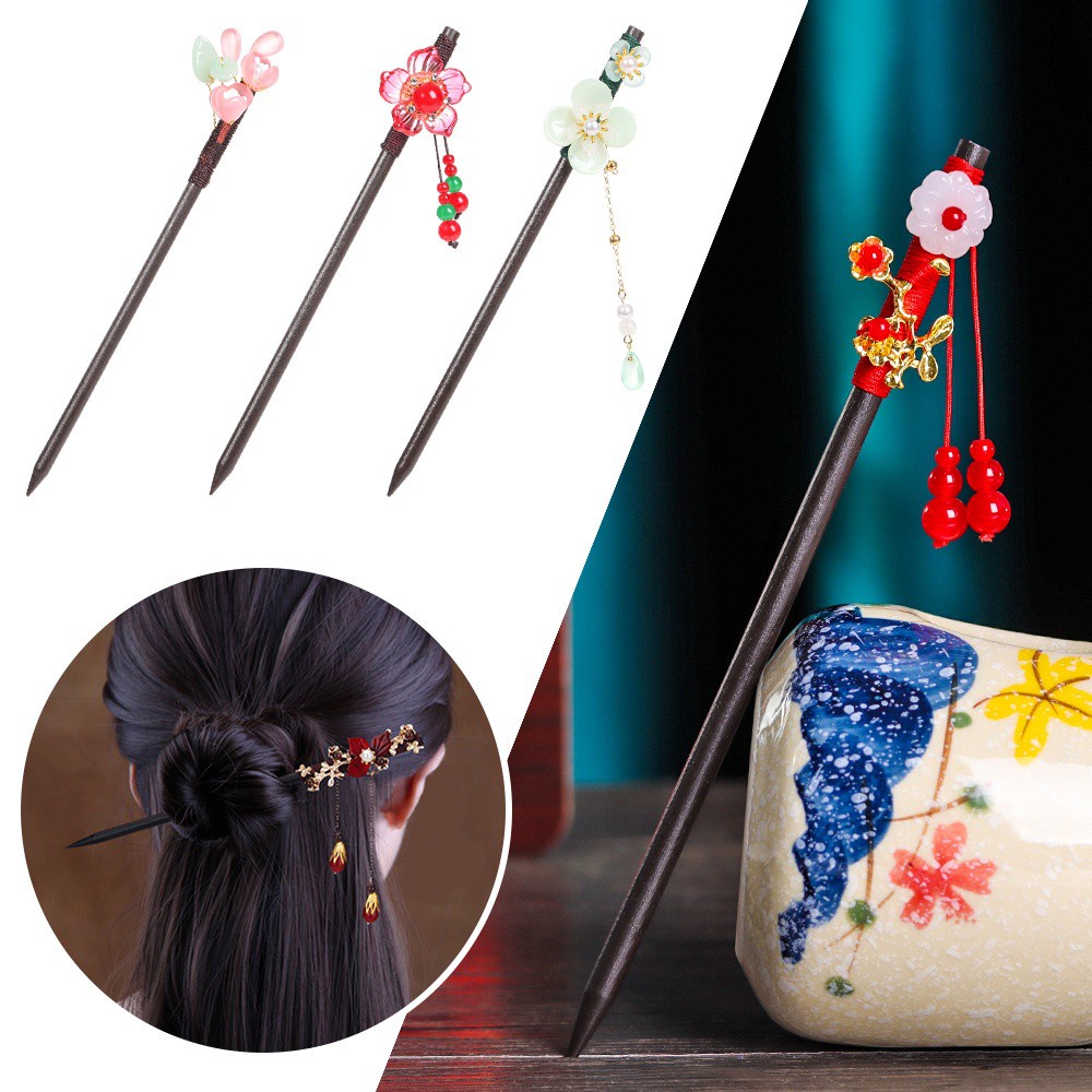 TRÂM BÚI TÓC CỔ PHONG GỖ MIX ĐÁ