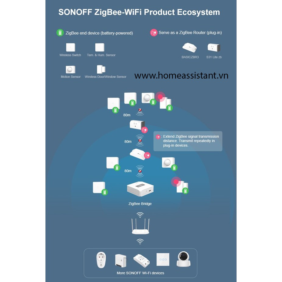 Cảm Biến Mở Cửa Má Từ Zigbee 3.0 Sonoff SNZB-04 (Hỗ trợ HomeAssistant)