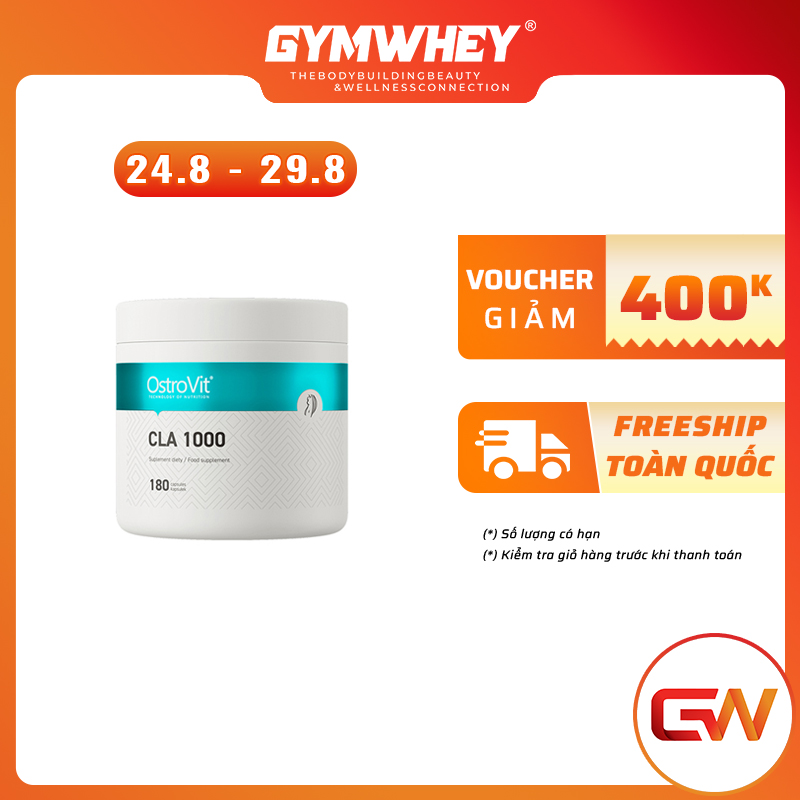 Tpbs viên uống hỗ trợ đốt mỡ ostrovit cla 1000 - 180 servings