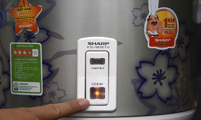 NỒI CƠM ĐIỆN SHARP KS-N181ETV"SL"