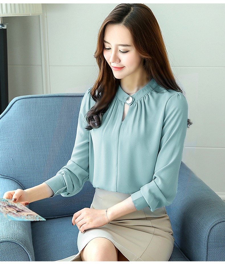 [HCM]Áo kiểu cổ dun Nana kèm ảnh thật